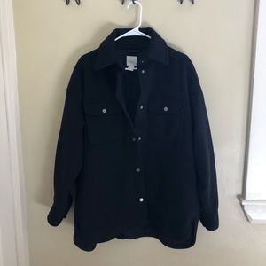 H&M Black Shacket